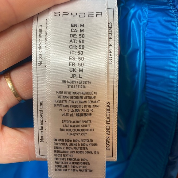 Men’s Spyder Down Vest - Picture 8 of 9